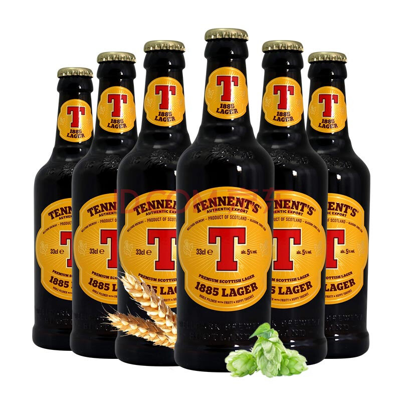 英国进口啤酒 tennent 替牌啤酒 组合装330ml*6瓶