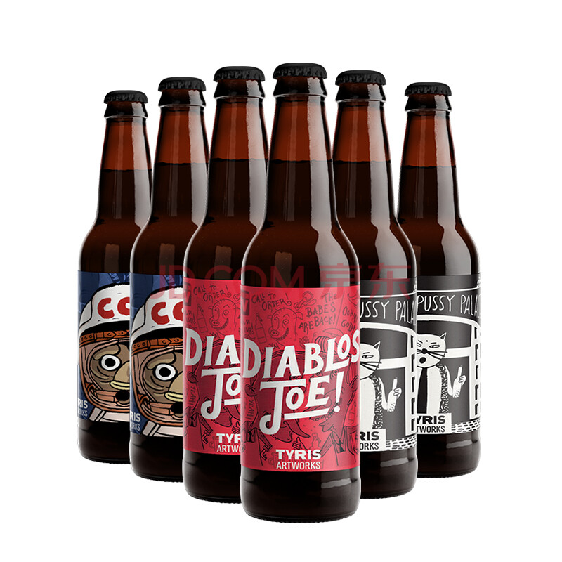 西班牙原瓶进口精酿啤酒 提里斯(tyris)ipa三兄弟组合装330ml*6瓶