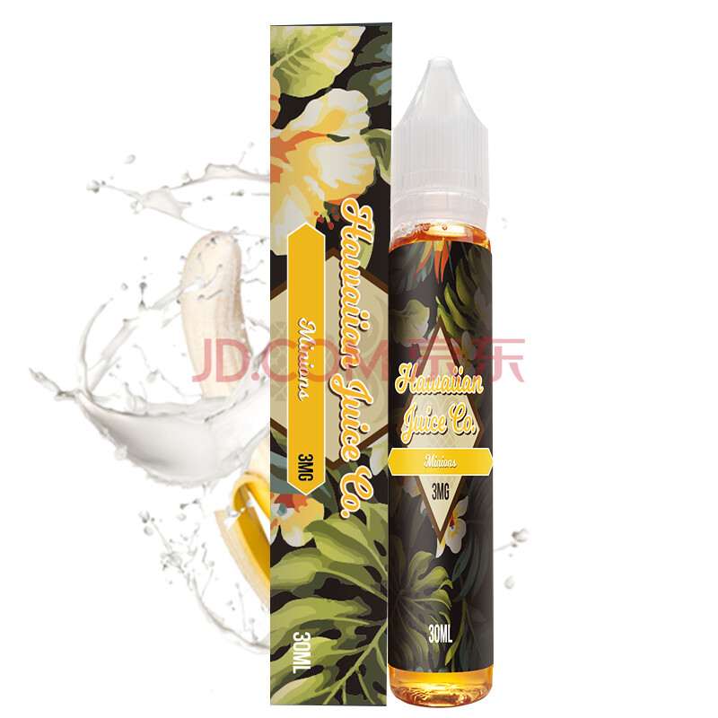 巴洛克(hawaiian)电子烟烟液美国烟油水果味香蕉牛奶3mg/30ml