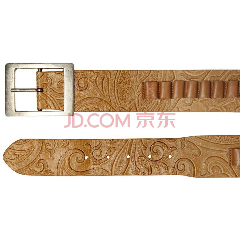 艾特罗/etro 激光雕花子弹夹真皮皮带 沙色 90