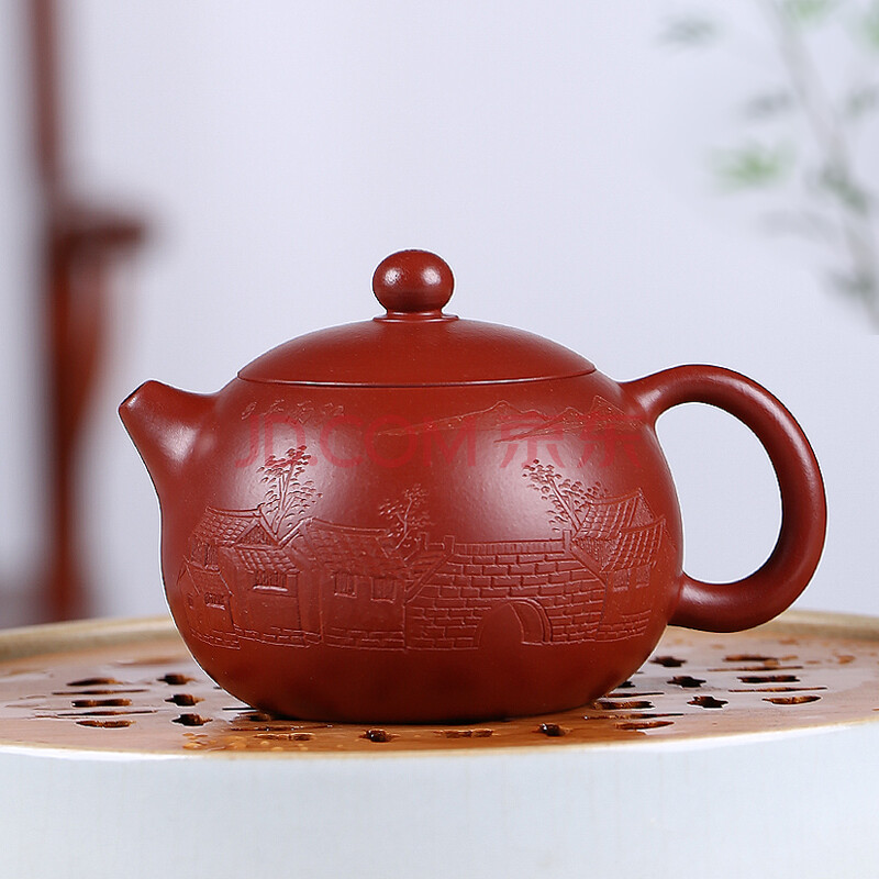 宜鑫壶庄 宜兴精品名家紫砂把玩茶宠茶盘摆件树皮金蟾茶道配件茶玩