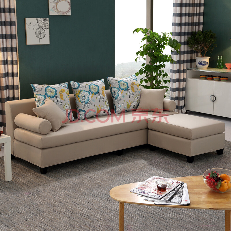 奥凡尼 沙发 布艺沙发 组合简约现代 三人沙发贵妃转角大小户型可拆洗