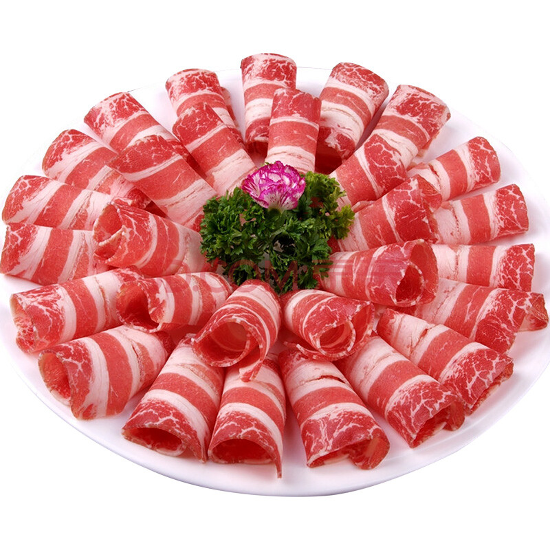 迪翁生鲜 羊肉片套餐400g(200g*2盒)火锅食材羊肉卷 羊肉生鲜