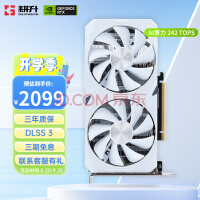 耕升（GAINWARD） GeForce RTX 4060 DLSS 3 台式机电脑光追吃鸡游戏渲染设计显卡 RTX 4060 踏雪8G