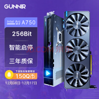 ꪣGUNNIRIntel Arc A750 Photon 8G OC 2400MHz GDDR6Ƶ ϷƵ̨ʽԶԿ