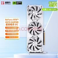 耕升（GAINWARD）GeForce RTX 4070 SUPER/RTX 4070 12GB 支持DLSS 3 电竞游戏台式机电脑显卡 RTX 4070 SUPER 星极皓月OC