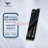 达墨Gemini双子固态硬盘4.0 1T 2TNVMessd笔记本台式机m2PCIe高速硬盘国产颗粒 双子2TB（特）