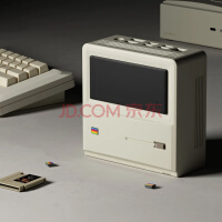 AYANEO Retro Mini PC 迷你台式机AMD锐龙处理器 办公游戏复古 1L电脑主机 AMD R7-5700U | WIFI 6 准系统（无内存硬盘）+复古白