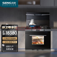 森歌（SENG） I5ZK 集成灶蒸烤一体侧吸抽油烟机蒸箱烤箱厨房灶具燃气灶套装 天然气