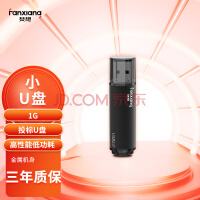 梵想（FANXIANG）1GB USB2.0 投标u盘 F202-2 公司企业竞标专业招标优盘 电脑车载两用U盘 黑色