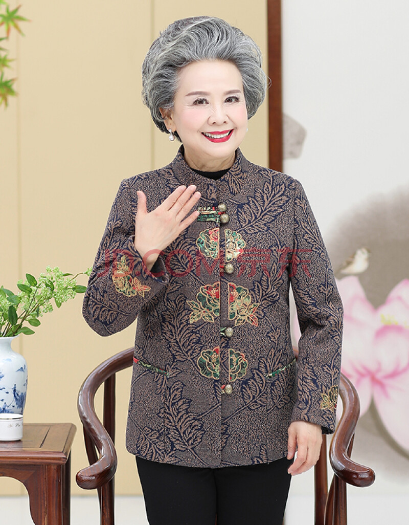 中老年女裝唐裝外衣媽媽裝60-70-80歲老太太上衣婆婆裝寬鬆衣服姥姥裝