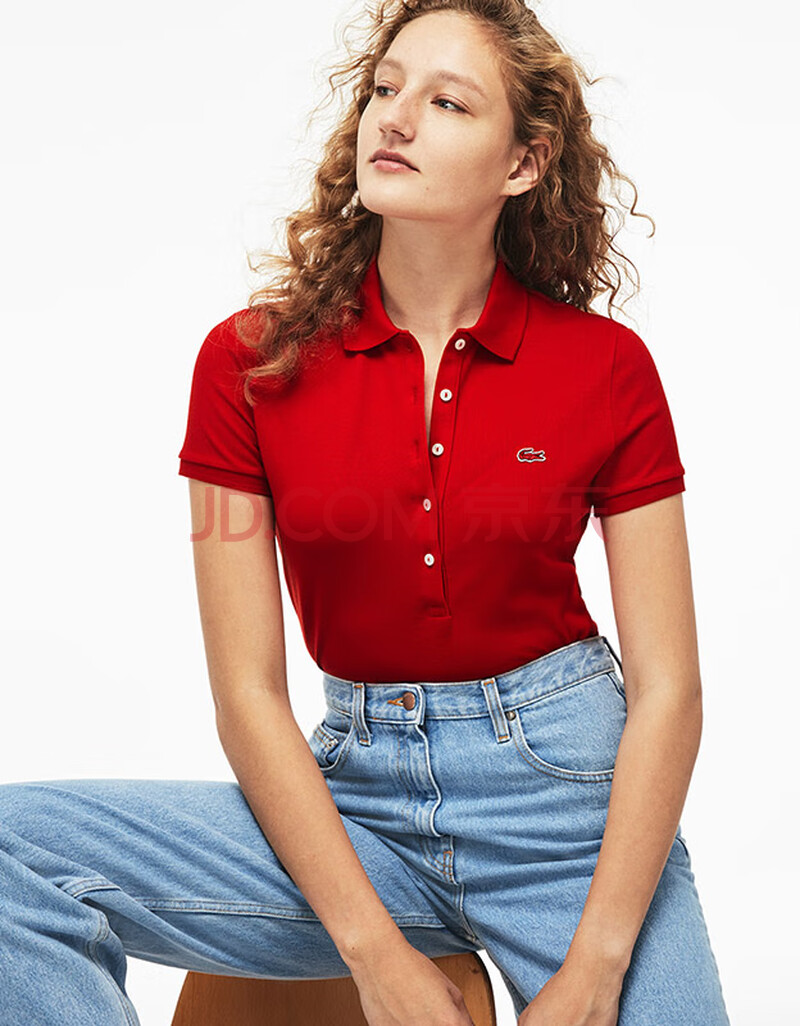 【商场同款】lacoste法国鳄鱼女士春夏时尚纯色休闲短袖polo衫|pf7845