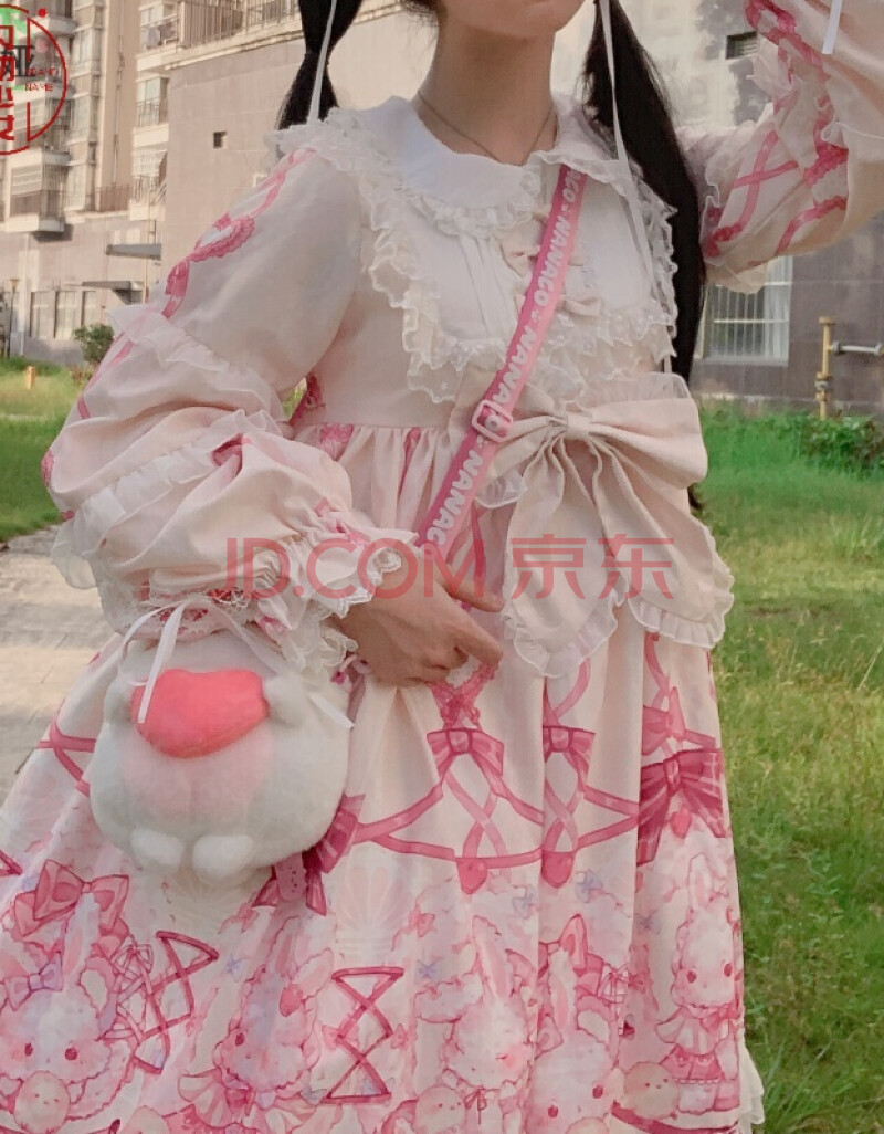 lolita日系新年連衣裙女裙子森系文藝可甜學生少女新品少女裝軟妹可愛