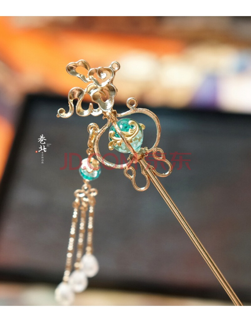 遇见神鹿 王者瑶法杖权杖瑶瑶公主汉服发饰日常 遇见神鹿