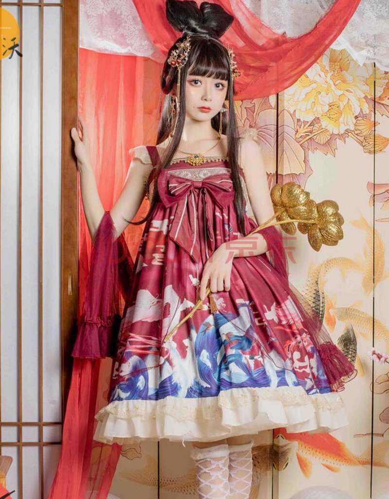 洛丽塔公主裙lolita原创山海经裙子 洋装lo裙洛莉塔萝莉塔日系jsk