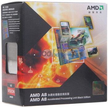 AMD  APU系列四核 A8-3870盒装 CPU黑盒