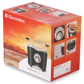伊莱克斯（Electrolux） 多士炉 烤面包机 ETS3000 带防尘盖 黑色 
