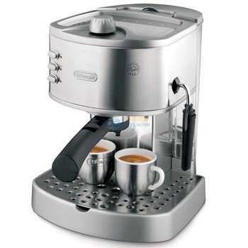 
                                        
                                                                                德龙（Delonghi）咖啡机 半自动咖啡机 意式浓缩 家用 泵压式 不锈钢锅炉 手动打奶泡 EC330S                