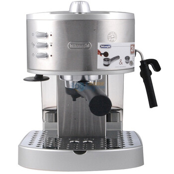 
                                        
                                                                                德龙（Delonghi）咖啡机 半自动咖啡机 意式浓缩 家用 泵压式 不锈钢锅炉 手动打奶泡 EC330S                