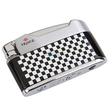 王子prince打火机黑白色条纹热转印88e-6303唯美气体火石机