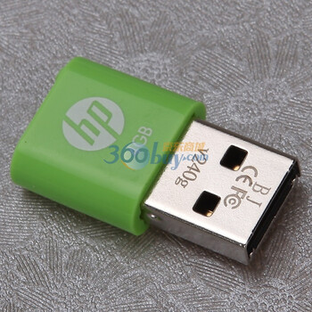 惠普hp)迷你商务u盘v240g) 4g绿色)