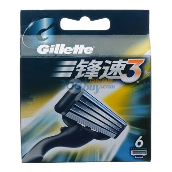 Gillette 吉列 锋速3刀片（6刀头）剃须刀