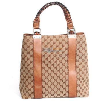 gucci 2010编织提带托特包