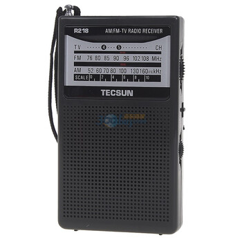 
                                        德生(TECSUN)R218 老人半导体 调频 调幅 电视伴音收音机（黑色 ）                