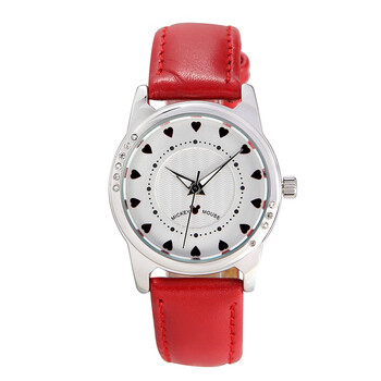 迪士尼disney米奇手表mickey水钻斯文皮带女表tv0115-03