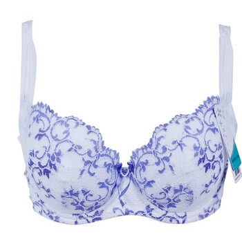 venies 芬怡 青花瓷薄杯调整型文胸 7384 白色 q01白色 b85