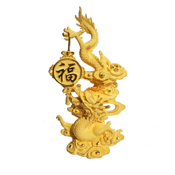 *梦克拉 圣诞风暴 龙年好礼 千足金铸金黄金摆件金龙送福/特惠价/送礼