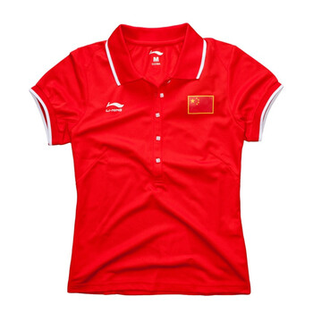 李宁lining 国旗红 女式 短袖t恤 1tsc320-2m