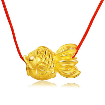 老福记 3d硬千足金小金龙硬金黄金吊坠免工费 ldf0196 2.26g