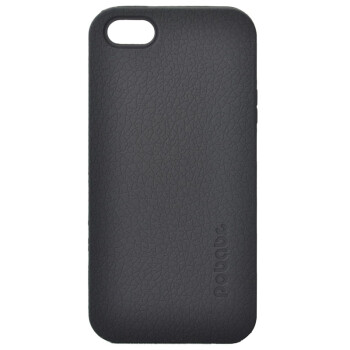 小破孩 iPhone 5 防滑皮革纹 手机保护套 黑色