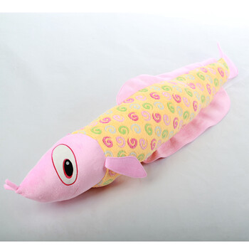 安吉宝贝圈圈鱼毛绒玩具抱枕创意儿童节生日礼物 黄色 120cm