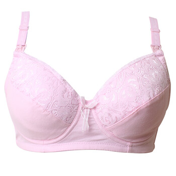 孕雅怡孕妇内衣孕妇文胸全棉胸罩哺乳文胸孕妇装防下垂 淡粉色 75c