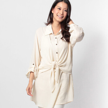 女装 针织衫 vicky【正价新品】纺纱腰部斑点装饰束.