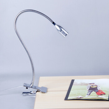 led台灯夹子灯夹灯 床头书桌宿舍学生学习阅读夹灯 子弹头3w 暖光
