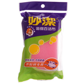 
                                        妙洁 不粘锅具专用1片装海绵百洁布 不伤锅具                