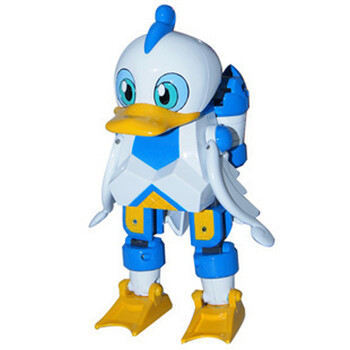 快乐酷宝儿童玩具 全套蛙王酷宝变形智力玩具益智玩具 白天鹅酷宝6寸