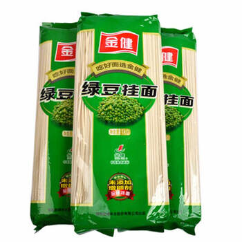 金健面业绿豆挂面1kgx3