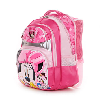 迪士尼(disney) sm11047 米妮儿童书包 小学生 女 减负 玫红