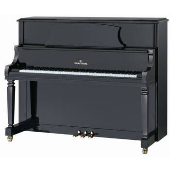 韩国英昌钢琴 youngchang yd125n1 立式钢琴 钢琴漆面 黑色