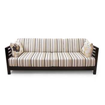 客厅家具 精品沙发 伊力诺依geo三人沙发 经典布艺现代风.