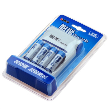 
                                        
                                                            南孚(NANFU)耐能5号充电电池4粒 镍氢2100mAh 附充电器 适用于玩具车/血糖仪/挂钟/鼠标键盘等 AA                