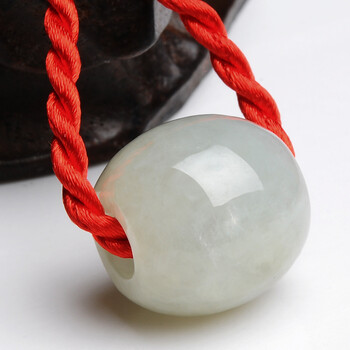 fuuoo 天然a货翡翠路路通吊坠 缅甸玉石转运珠玉坠 c4009