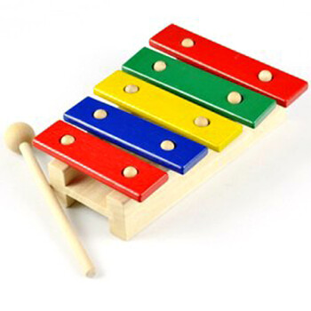 儿童玩具 益智玩具 木制五音手敲琴 wj-1200-zw20