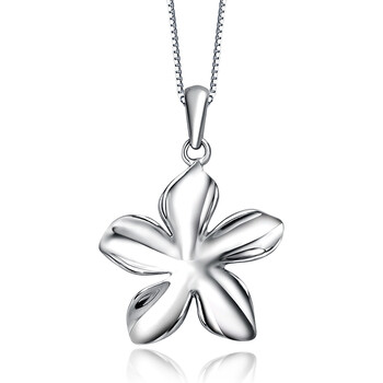 银色倾城 项链 女 925纯银 丁香花吊坠 银饰品 正品 新款 配45cm银链