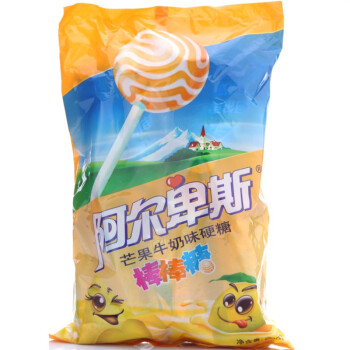 阿爾卑斯芒果牛奶味硬糖棒棒糖200g