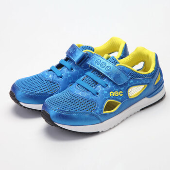 abc童鞋 夏款 男童 超透气耐磨 魔术贴儿童框子鞋 y32236030 宝蓝/黄